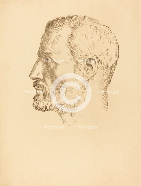 Head of a Man (Tete d'homme). Creator: Alphonse Legros.