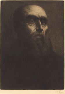 Head of a Man (Tete d'homme). Creator: Alphonse Legros