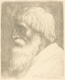Head of a Man (Tete d'homme). Creator: Alphonse Legros