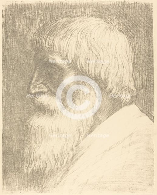 Head of a Man (Tete d'homme). Creator: Alphonse Legros.