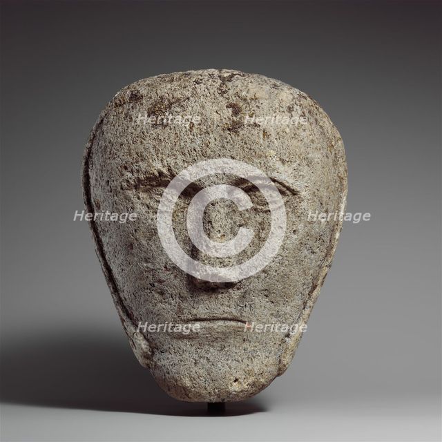 Head of a Man Wearing a Cap or Helmet, Celtic, possibly 2nd-3rd century. Creator: Unknown.