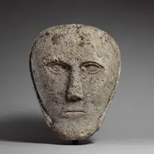 Head of a Man Wearing a Cap or Helmet, Celtic, possibly 2nd-3rd century. Creator: Unknown