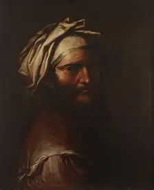 Head of a Man with a Turban, 1649-1655. Creator: Salvator Rosa