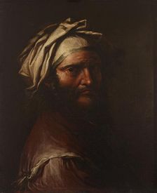 Head of a Man with a Turban, 1649-1655. Creator: Salvator Rosa