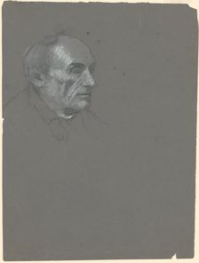 Head of a Man, c. 1870-1880. Creator: Enoch Wood Perry