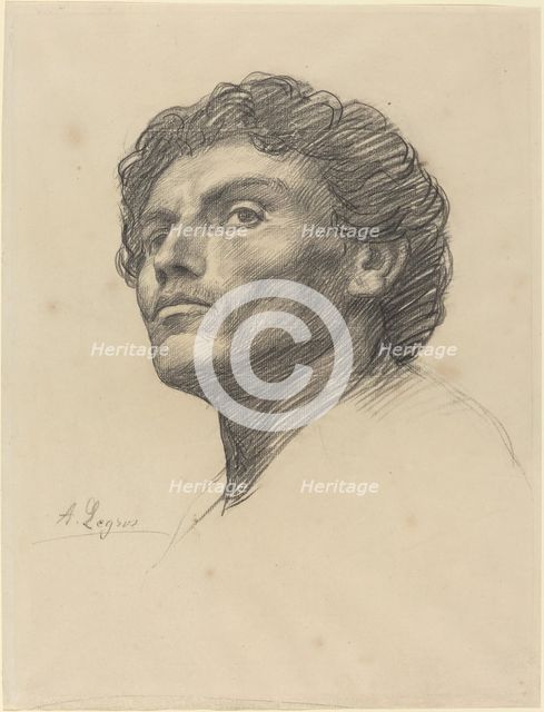 Head of a Man. Creator: Alphonse Legros.