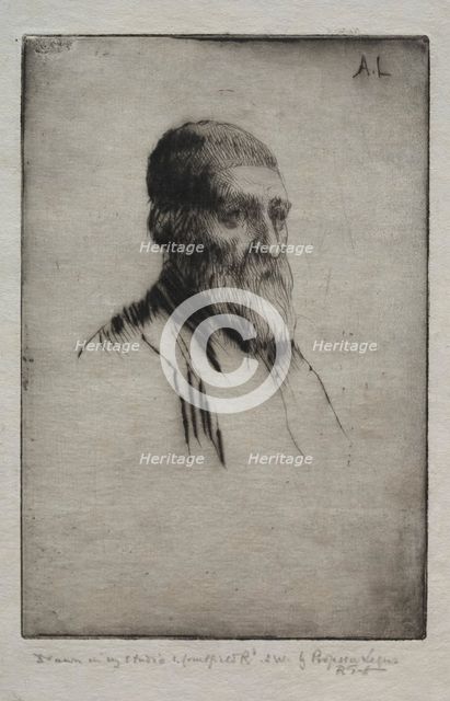 Head of a Man. Creator: Alphonse Legros (French, 1837-1911).