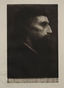 Head of a Man. Creator: Alphonse Legros (French, 1837-1911)