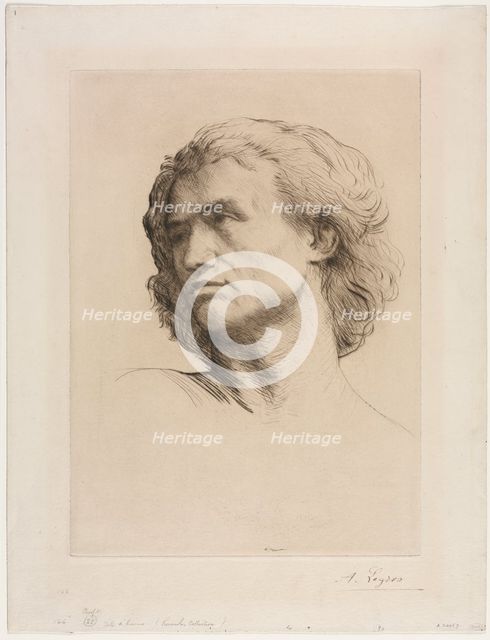 Head of a Man. Creator: Alphonse Legros (French, 1837-1911).