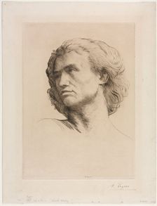 Head of a Man. Creator: Alphonse Legros (French, 1837-1911)