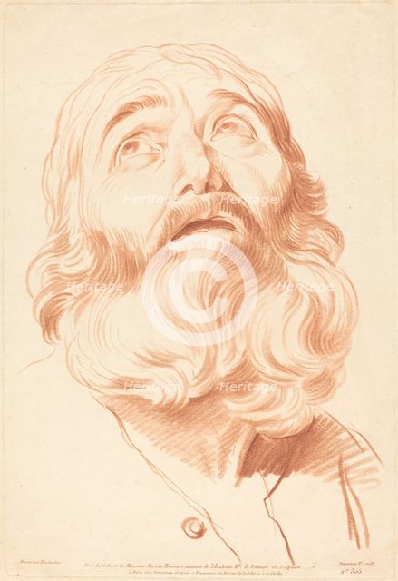 Head of a Man. Creator: Gilles Demarteau.