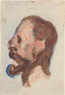 Head of a Man. Creator: Honore Daumier