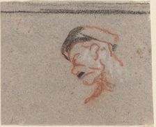 Head of a Man. Creator: Honore Daumier