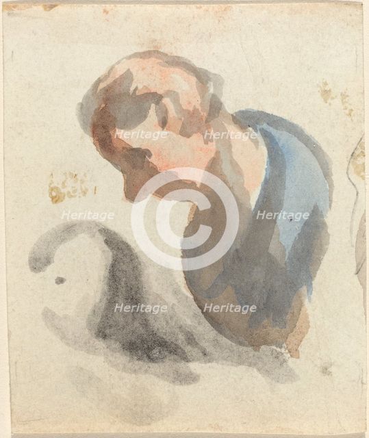 Head of a Man. Creator: Honore Daumier.