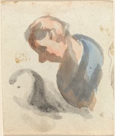 Head of a Man. Creator: Honore Daumier