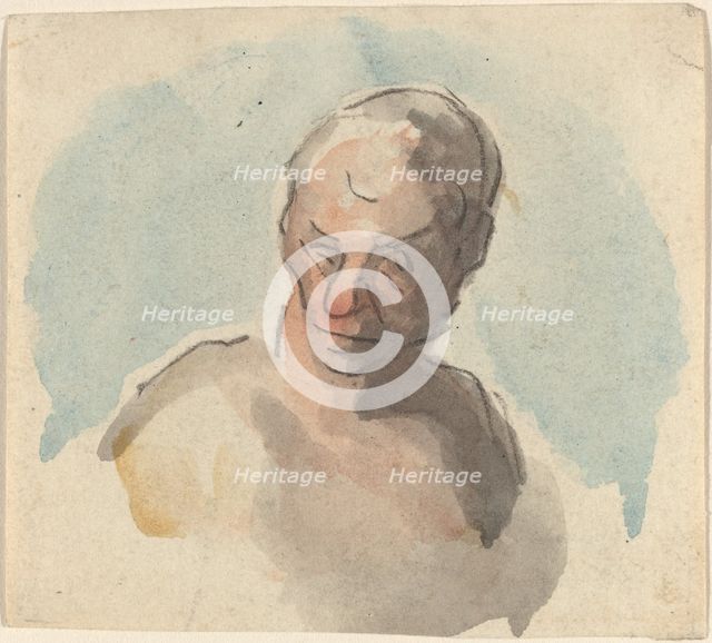 Head of a Man. Creator: Honore Daumier.