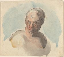 Head of a Man. Creator: Honore Daumier