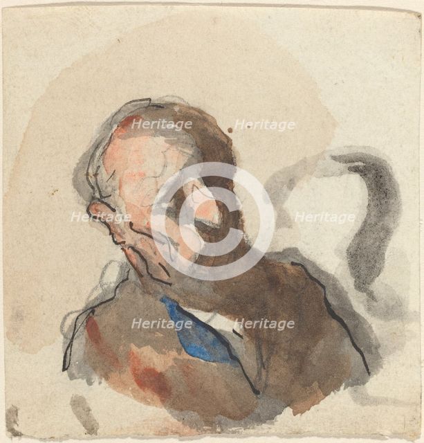 Head of a Man. Creator: Honore Daumier.