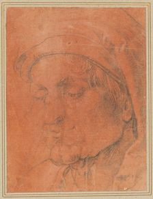Head of a Man in a Cap, 16th century. Creator: Anonymous; Albrecht Dürer (German, 1471-1528), school of