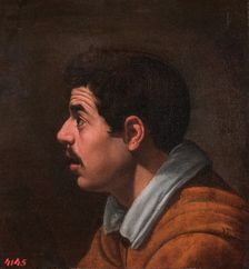 Head of a Man in Profile, 1618. Creator: Diego Velasquez