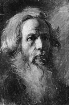 Head of a Man, possibly ca. 1870-82. Creator: Vasily Perov
