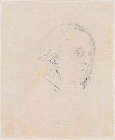 Head of a Man, probably c. 1754/1765. Creator: Hubert Robert