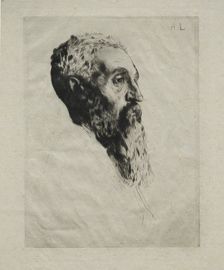Head of a Model. Creator: Alphonse Legros (French, 1837-1911)