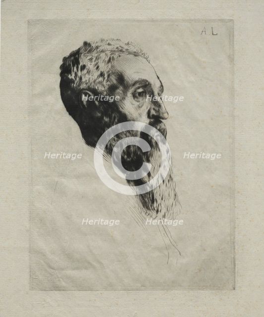 Head of a Model. Creator: Alphonse Legros (French, 1837-1911).