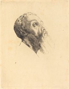 Head of a Model (Tete de modele). Creator: Alphonse Legros