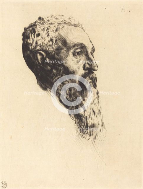 Head of a Model (Tete de modele). Creator: Alphonse Legros.