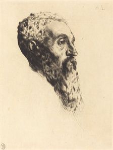 Head of a Model (Tete de modele). Creator: Alphonse Legros