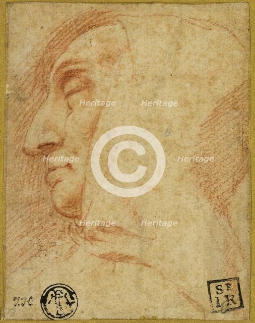 Head of a Monk, n.d. Creator: Francesco Vanni.