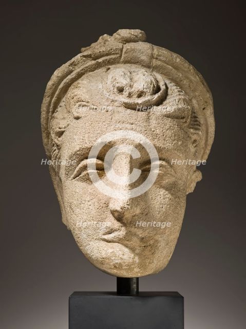 Head of a Mourning Female (image 2 of 6), 4th-5th century. Creator: Unknown.
