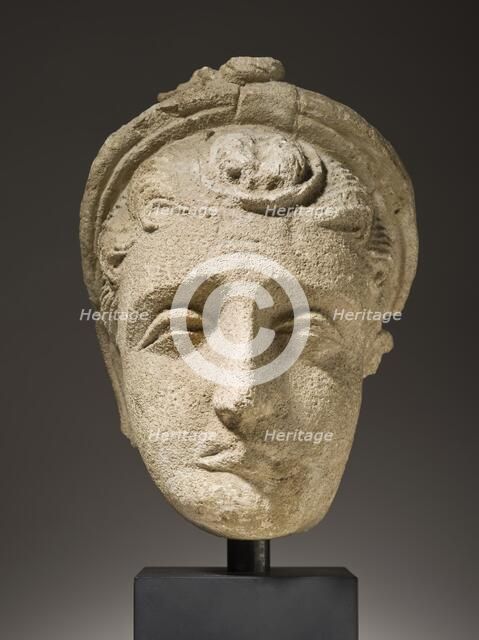 Head of a Mourning Female (image 2 of 6), 4th-5th century. Creator: Unknown.