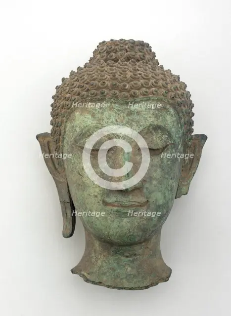 Head of a Buddha, Ayutthaya period, ca. 1700. Creator: Unknown.