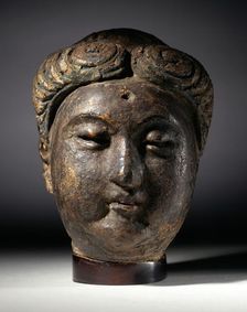 Head of a Buddha (Fotuo), between c.800 and c.906. Creator: Unknown