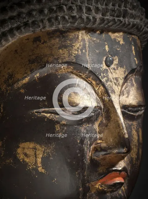 Head of a Buddha (image 4 of 11), 1000-1050 A.D.. Creator: Unknown.