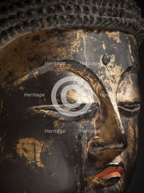 Head of a Buddha (image 4 of 11), 1000-1050 A.D.. Creator: Unknown.