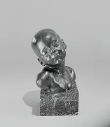Head of a Baby (Georgette Dalou), Late 1870's. Creator: Jules Dalou