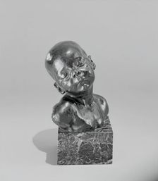 Head of a Baby (Georgette Dalou), Late 1870's. Creator: Jules Dalou