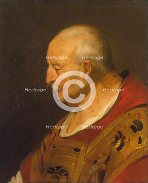 Head of a Bald Old Man in Profile, 1635. Creator: Jacob Adriaensz. Backer.