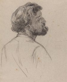 Head of a Bearded Gentleman, early 1860s. Creator: Charles Louis Lucien Muller