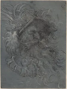 Head of a Bearded Man, 1572. Creator: Jost Ammon