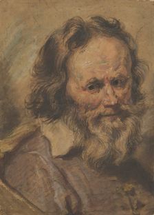 Head of a Bearded Man, 1600-1630. Creator: Giovanni Serodine