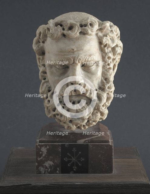 Head of a bearded Man, 1312-1314. Artist: Pisano, Giovanni (c. 1250-c. 1315)