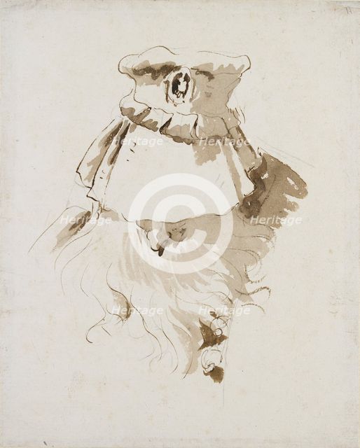 Head of a bearded Man, mid 18th century. Artist: Giovanni Battista Tiepolo.