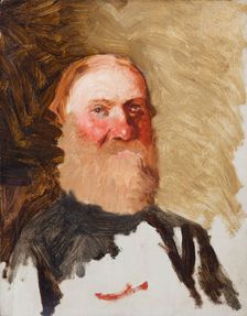 Head of a Bearded Man, between 1883-1890. Creator: Henryk Siemiradzki