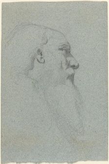 Head of a Bearded Man, Looking Right. Creator: Alexandre Bida