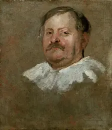 Head of a bearded Man wearing a Falling Ruff, 1628. Artist: Anthony van Dyck
