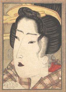Head of a Beauty, ca. 1825. Creator: Ikeda Eisen